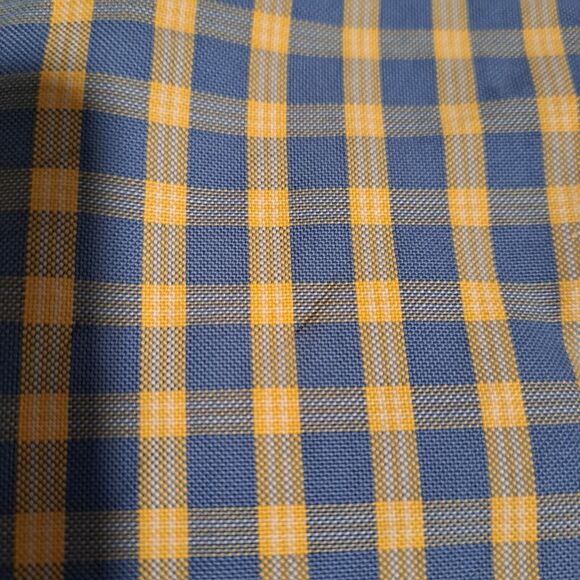 Brooks Brothers Shirt Mens XL Blue Yellow Gingham Supima Cotton Button Down - Picture 10 of 11
